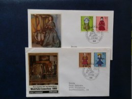 39/6122      2  FDC.  ALLEMAGNE - Poupées