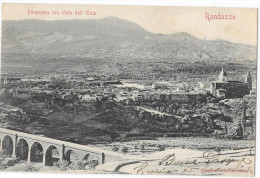 SICILIA-CATANIA- RANDAZZO PANORAMA CON VISTA DELL'ETNA - Autres & Non Classés