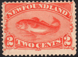 Newfoundland   1888   SG51  2c Orange-vermilion  OG - 1865-1902