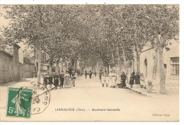 CARTE ANIMÉE . D81. LABRUGUIERE . BOULEVARD GAMBETTA . EDITION CROS . - Labruguière