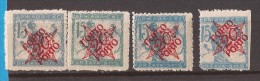 1919 SHS SLOVENIJA JUGOSLAVIJE VERIGARI INTERESSANT COLOR  PAPER PERFORATION   NEVER HINGED - Neufs