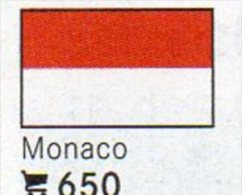 6-set Flaggen-Sticker Monaco In Farbe 7€ Zur Kennzeichnung Von Alben Und Sammlung Firma LINDNER #650 Flags Of Fürstentum - Ohne Zuordnung