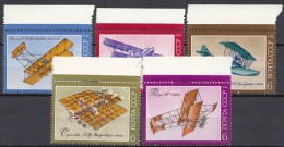 Russia USSR Air Planes 1974 Mi#4315-4319 Mint Never Hinged - Unused Stamps