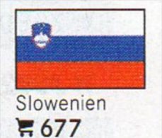 6-set Flaggen-Sticker Slowenien In Farbe 7€ Zur Kennzeichnung Von Alben+Sammlungen Firma LINDNER #677 Flags Of SLOVENIJA - Zonder Classificatie