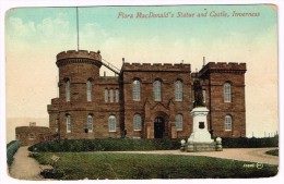 I1838 Inverness - Flora MacDonald's Statue And Castle - Chateau Castello Schloss Castillo / Non Viaggiata - Inverness-shire