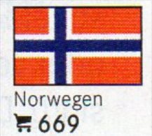 6-set Flaggen-Sticker Norwegen In Farbe 7€ Zur Kennzeichnung Von Alben Und Sammlungen Firma LINDNER #669 Flags Of NORGE - Non Classificati