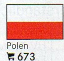 Set 6 Flaggen-Sticker Polen In Farbe 7€ Zur Kennzeichnung An Alben+Sammlung Poland LINDNER #673 Flags Of Polska Republik - Unclassified