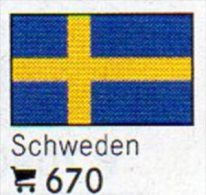 6-set Flaggen-Sticker Schweden In Farbe 7€ Zur Kennzeichnung An Alben Und Sammlungen Firma LINDNER #670 Flags Of SVERIGE - Zonder Classificatie