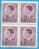 1939 293-07 JUGOSLAVIJA KING PETAR II FREIMARKEN MNH - Unused Stamps