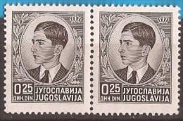1939 293-07 JUGOSLAVIJA KING PETAR II FREIMARKEN MNH - Unused Stamps