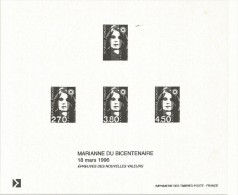GRAVURE  MARIANNE DU BICENTENAIRE - 1989-1996 Marianne Du Bicentenaire