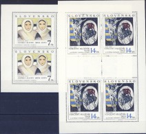 ##Slovakia 1994. [56] Paintings In National Gallery. 2 Sheetlets. Michel 211-12. MNH(**) - Blokken & Velletjes