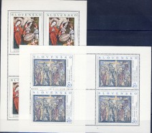 ##Slovakia 2000. [75] Religious Paintings. 2 Sheetlets. Michel 381-82. MNH(**) - Blocks & Sheetlets