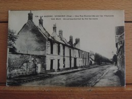 Cpa D60 N°109 - La Guerre Verberie ( Oise ) - Une Rue Bombardée ...............1920. - Verberie