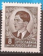 1939 293-07 JUGOSLAVIJA KING PETAR II FREIMARKEN MNH - Nuevos