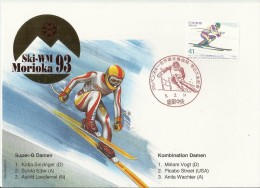 =JAPAN CV SKI-WM MORIOKA 93 - Cartas & Documentos