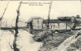 Torres Novas Rio Almonda Moinho Do Pego Azenha  Windmill Watermill  2 Scans Portugal - Santarem