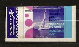 Pays-Bas Nederland 2001 N° 1824 ** Rotterdam, Capital Européenne De La Culture, Europe, Pont, Erasme, Autoadhésif, Meuse - Ungebraucht