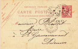 A00028 - Entier Postal De France - Maire - Postal Stationary Used Rethel 22.4.1903 - Lots Et Collections : Entiers Et PAP