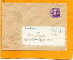 Czechoslovakia Old Cover Mailed To France - Cartas & Documentos