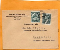 Czechoslovakia 1947 Cover - Briefe U. Dokumente