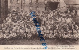 53 - SAINT FRAIMBAULT DE PRIERES - ST FRIMBAULT- FANFARE DES PETITS ORPHELINS DE ST GEORGES DE L' ISLE -1939 - Otros & Sin Clasificación