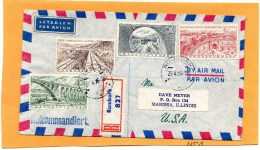 Czechoslovakia 1956 Cover Mailed To USA - Cartas & Documentos