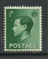 GB 1936 KEV111 1/2d Green Umm SG 457..  ( T59 ) - Ungebraucht