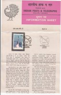 Stamped Information On SLV 3, Indian Space Research Organization, ISRO, Map, India 1981 - Asien