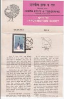 Stamped Information On SLV 3, Indian Space Research Organization, ISRO, Map, India 1981 - Asie