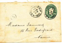 1885 Omslag Voorgefrankeerd Van Bruxelles5 Naar Namur(Station) 1cirkelstempels  En Postbodestempel Zie Scan(s) - Covers