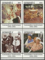 Dominica 1993 Yvertn° 1523-26 Michel 1697-1700 *** MNH Cote 45 FF Queen Elisabeth II - Dominica (1978-...)