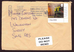 Great Britain On Cover - 2009 - Firefighting, Smilers - Storia Postale