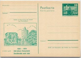 Wappen Osterfeld 1979 DDR P79-27b2-79 C101-c Postkarte Zudruck - Covers