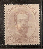 ESPAÑA 1872 - Edifil #124 - MLH * - Nuevos