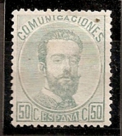 ESPAÑA 1872 - Edifil #126 Sin Goma (*) - Nuevos