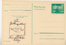 DDR P79-12-81 C147 Postkarte PRIVATER ZUDRUCK Buchkunstausstellung Perleberg 1981 - Privatpostkarten - Ungebraucht