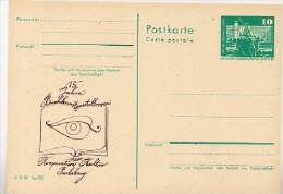 DDR P79-12-81 C147 Postkarte PRIVATER ZUDRUCK Buchkunstausstellung Perleberg 1981 - Private Postcards - Mint