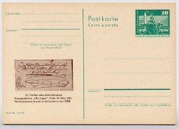 DDR P79-19-81 C152 Postkarte PRIVATER ZUDRUCK Postgeschichte Suhl 1981 - Privatpostkarten - Ungebraucht