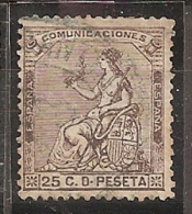 ESPAÑA 1873 - Edifil #135a - VFU - Gebruikt