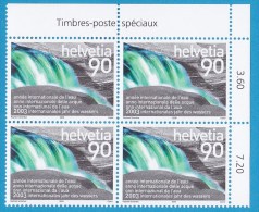 N° 1752 Année Internationale De L´Eau Bloc De 4 Timbres - Nuevos