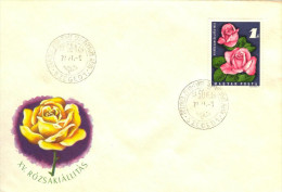 Delcampe - HUNGARY - 1972. FDC - 15th Rose Exhibition, Budapest Mi:2768. - FDC