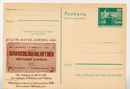 DDR P79-26-81 C159 Postkarte PRIVATER ZUDRUCK Joseph Meyer Hildburghausen 1981 - Privé Postkaarten - Ongebruikt