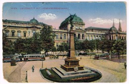 I1853 Wien - Universitat Mit Liebenbergdenkmal - Tram / Viaggiata - Wien Mitte