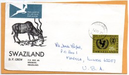 Swaziland Old Cover Mailed To USA - Swaziland (1968-...)