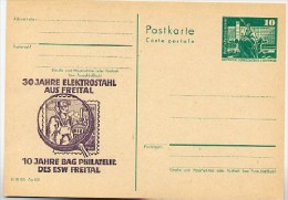 DDR P79-36-81 C168 Postkarte PRIVATER ZUDRUCK Elektrostahl Freital 1981 - Postales Privados - Nuevos