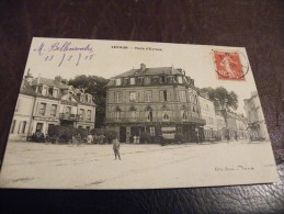 A52..CPA..27(EURE).VERNON...Place D'Evreux...rare Beau Plan Animé.écrite & Voyagée 1908 - Le Neubourg