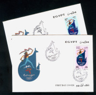 EGYPT / 2000 / SPORT / SUMMER OLYMPIC GAMES / SYDNEY 2000 / FDC - Lettres & Documents