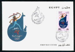 EGYPT / 2000 / SPORT / SUMMER OLYMPIC GAMES / SYDNEY 2000 / FDC - Lettres & Documents