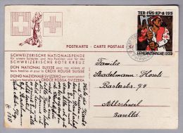 Schweiz Soldatenmarken II W.K. 1939 Karte  "TER FÜS.KP.II/1945" - Dokumente
